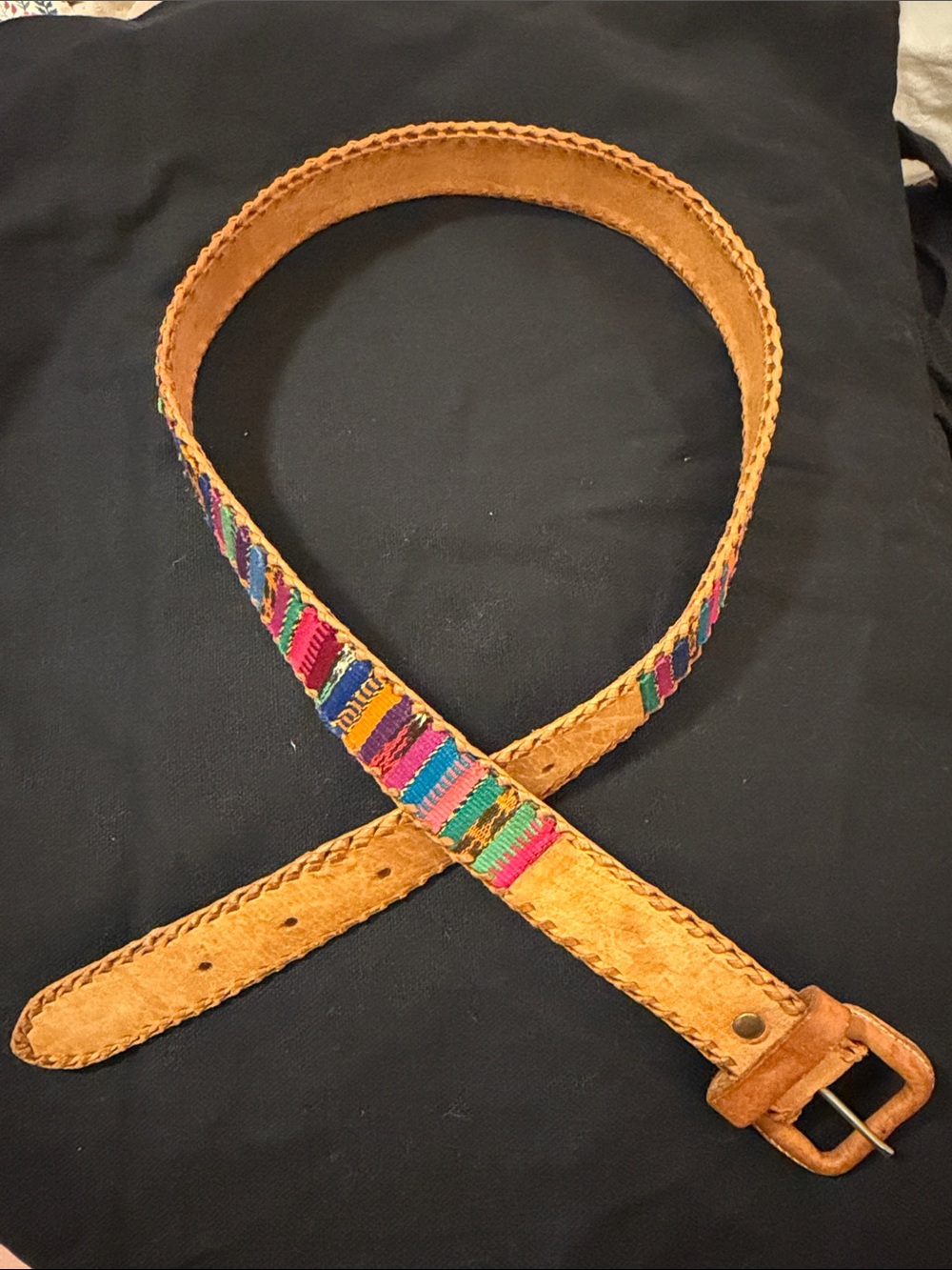 Vintage Leather Belt Made in Guatemala